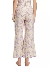 Zimmermann Halliday Floral Linen Pants