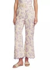 Zimmermann Halliday Floral Linen Pants