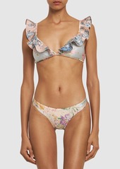 Zimmermann Halliday Lycra Printed Bikini Bottom