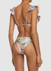 Zimmermann Halliday Lycra Printed Bikini Bottom