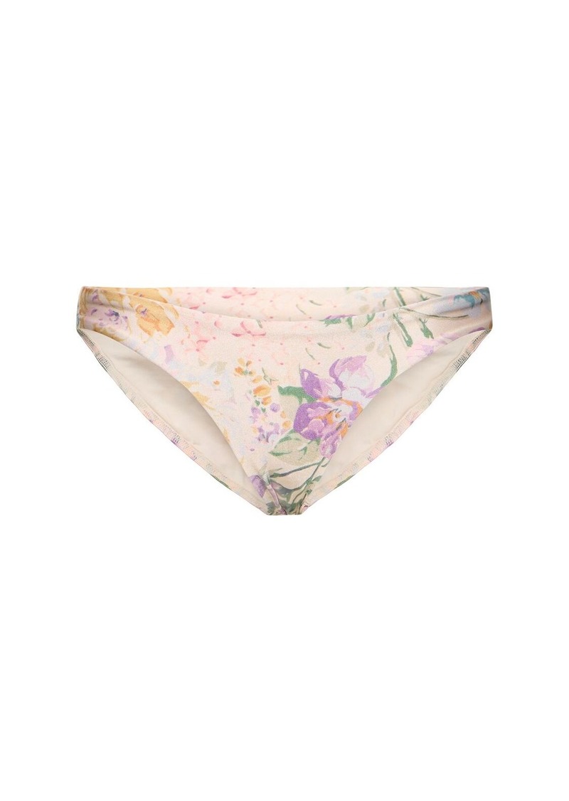 Zimmermann Halliday Lycra Printed Bikini Bottom