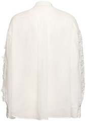 Zimmermann Halliday Ramie Lace Flower Shirt