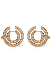 Zimmermann Halo Pavé Hoop Earrings