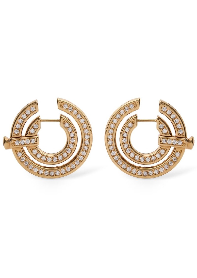 Zimmermann Halo Pavé Hoop Earrings