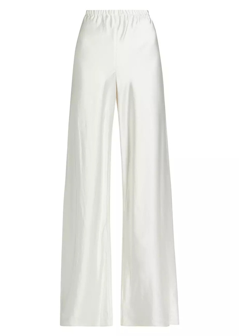 Zimmermann Harmony Satin Wide-Leg Pants