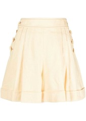 Zimmermann high-waisted linen shorts