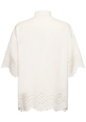 Zimmermann Junie Embroidered Cotton Shirt