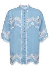 Zimmermann Junie Embroidered Cotton Shirt