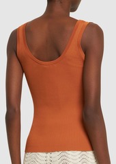 Zimmermann Junie Scoop Neck Viscose Blend Tank Top