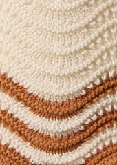 Zimmermann Junie Textured Cotton Knit Shorts