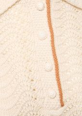 Zimmermann Junie Textured Knit Cotton Polo