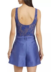 Zimmermann Lace Scoopneck Sleeveless Bodysuit