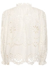 Zimmermann Lexi Embroidered Cotton Shirt