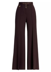 Zimmermann Luminosity Belted High-Rise Flare Trousers