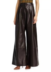 Zimmermann Luminosity Wide-Leg Leather Pants