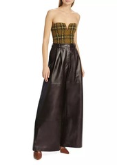 Zimmermann Luminosity Wide-Leg Leather Pants