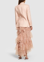 Zimmermann Lvr Exclusive Textured Linen Blazer