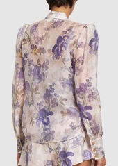 Zimmermann Lyrical Printed Linen & Silk Shirt