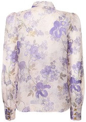 Zimmermann Lyrical Printed Linen & Silk Shirt