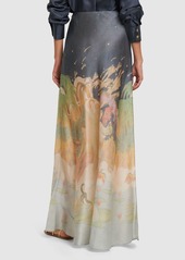 Zimmermann Lyrical Printed Silk Midi Skirt