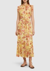 Zimmermann Matchmaker Flutter Viscose Midi Dress