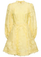 Zimmermann Matchmaker Lift Off Linen Mini Dress