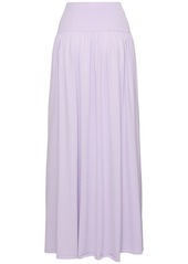 Zimmermann Natura High Waist Viscose Midi Skirt