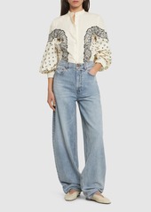 Zimmermann Natura Oversize Cotton Barrel Jeans