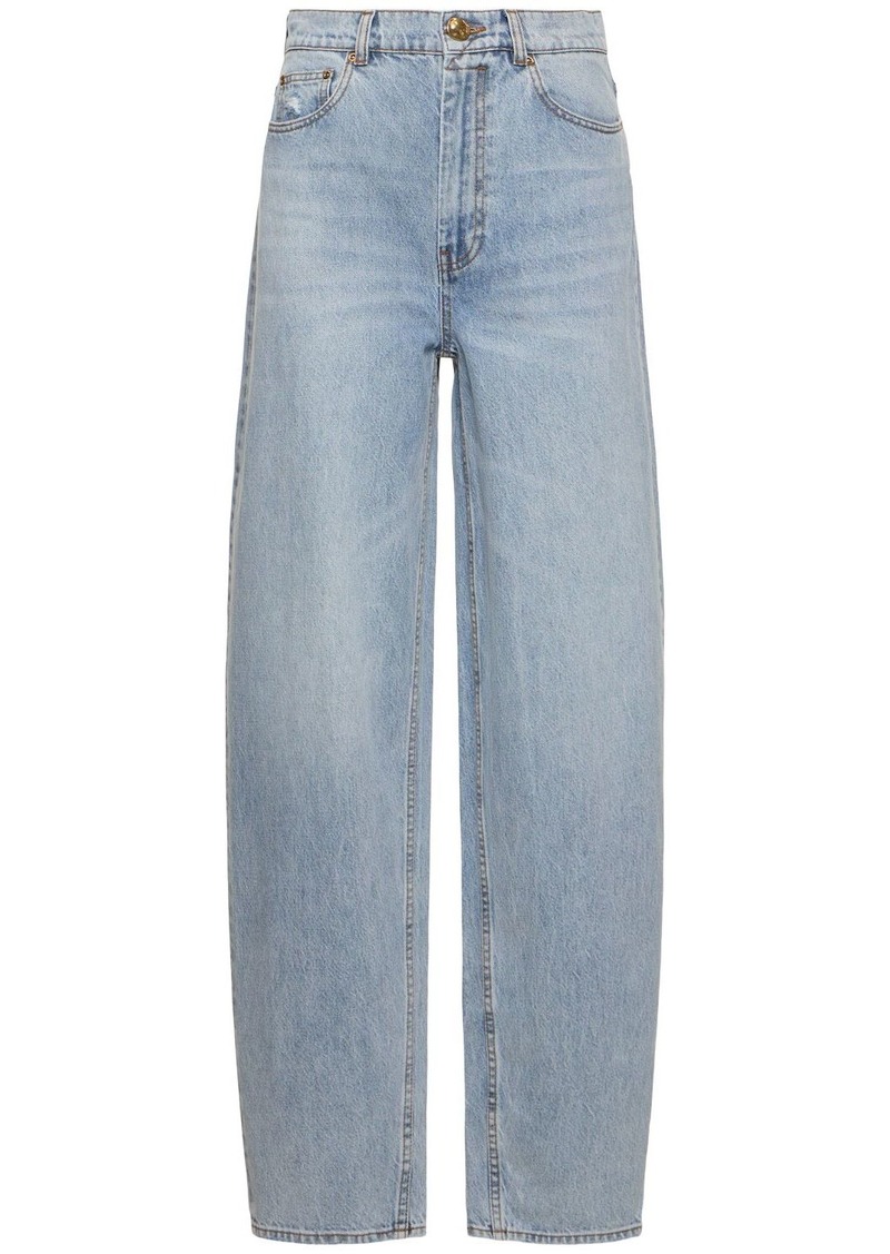 Zimmermann Natura Oversize Cotton Barrel Jeans