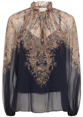 Zimmermann Natura Paisley Printed Viscose Blouse