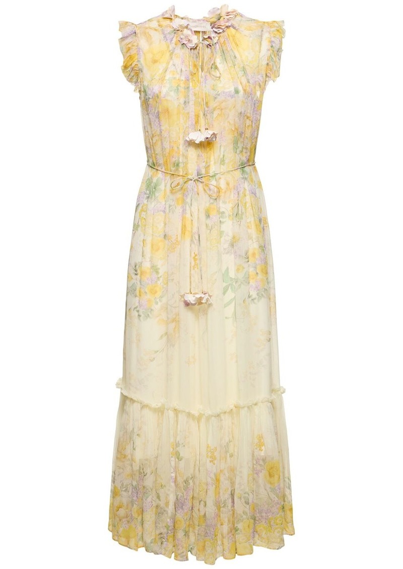 Zimmermann Natura Ruffled Viscose Maxi Dress