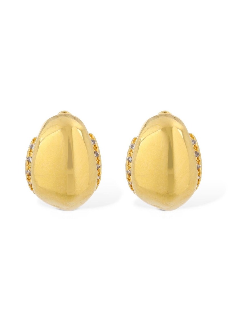 Zimmermann Pebble Crystal Huggie Earrings