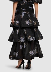 Zimmermann Pleated Tiered Long Skirt