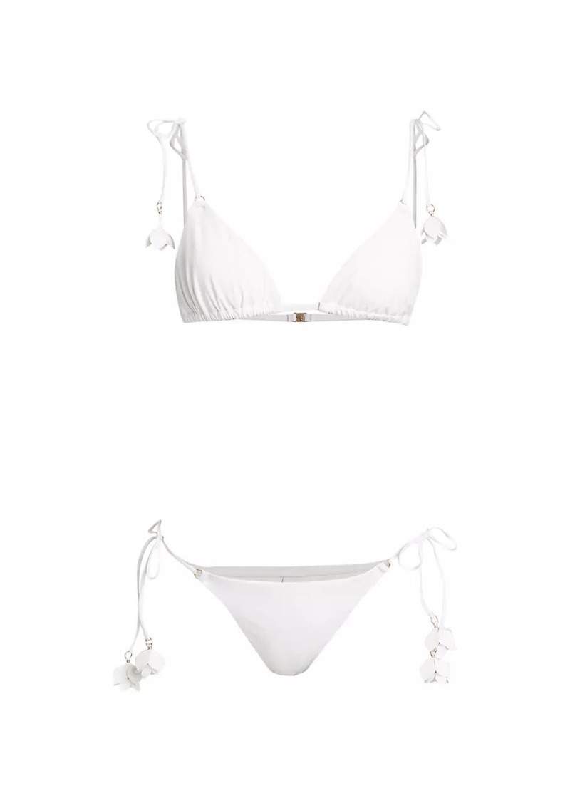 Zimmermann Pop Flower Trim Bikini