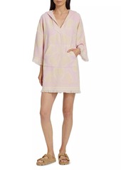 Zimmermann Pop Hooded Towel Minidress