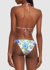 Zimmermann Raie Floral Triangle Bikini Set