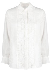 Zimmermann Raie lace-panel shirt