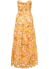 Zimmermann Raie Printed Cotton Maxi Dress