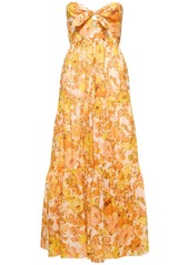 Zimmermann Raie Printed Cotton Maxi Dress