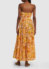 Zimmermann Raie Printed Cotton Maxi Dress