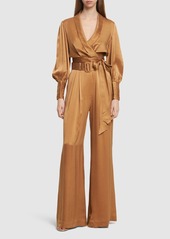 Zimmermann Silk Satin Wrap Top