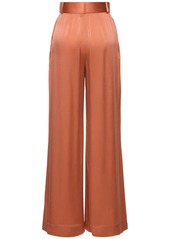 Zimmermann Silk Tuck Wide Pants