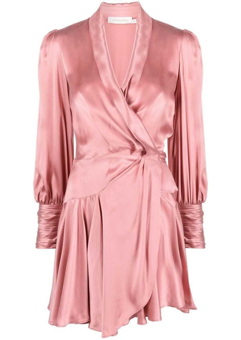 Zimmermann silk wrap minidress