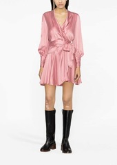 Zimmermann silk wrap minidress