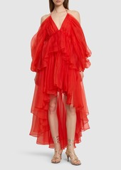 Zimmermann Tranquility Silk Tulle Layer Mini Dress