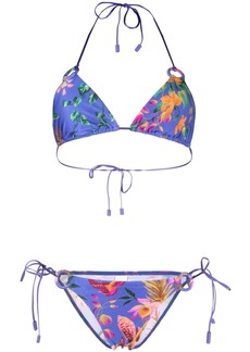 Zimmermann Tropicana Mango floral-print bikini set