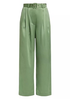 Zimmermann Tuck Wide-Leg Silk Pants