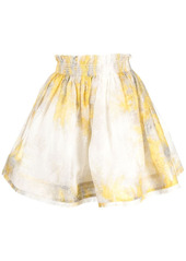 Zimmermann tulle-overlay skirt