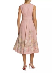 Zimmermann Waverly Plunge Midi-Dress