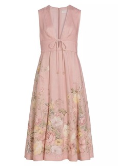 Zimmermann Waverly Plunge Midi-Dress